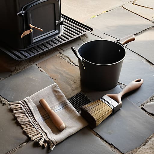 Gathering Your Wood Burner Cleaning Supplies and Getting Stuck in.