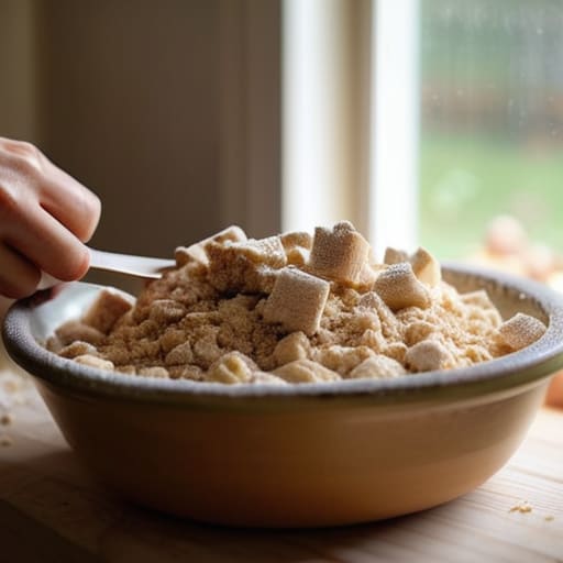 The Perfect Butter and Flour Ratio for Golden Brown Crumble Texture