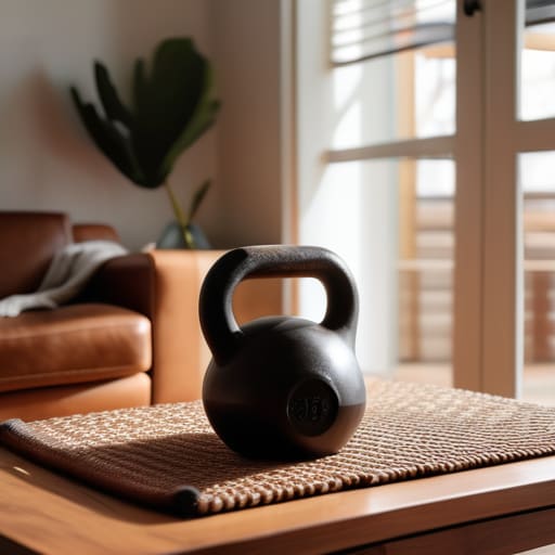 Getting on with it during home workouts.