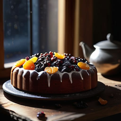 The Final Inspection of a homemade cake.