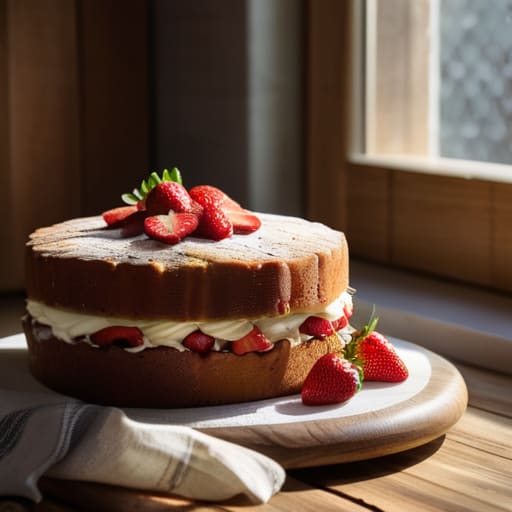 How to bake a Victoria sponge cake.