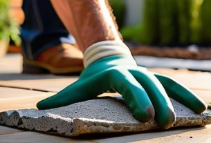 Steps on how to lay a patio.