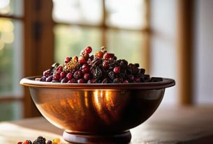 Steps on how to make a fruit cake.