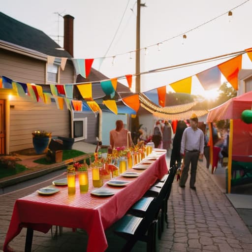 Guide on how to organise a street party.