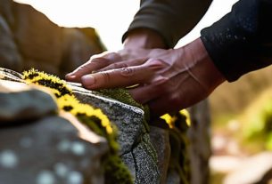 How to repair a dry stone wall.