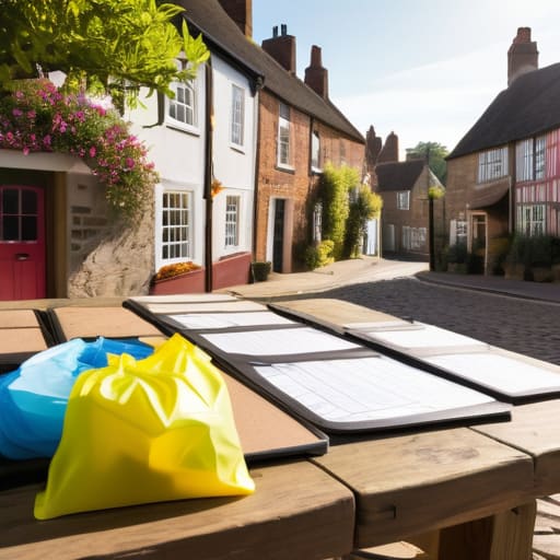 Organising a village litter pick kit.