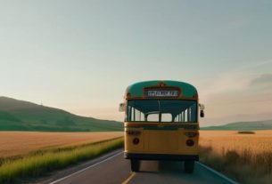 Rural bus services explained in photograph.