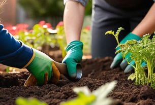 Starting a community garden on empty ground.