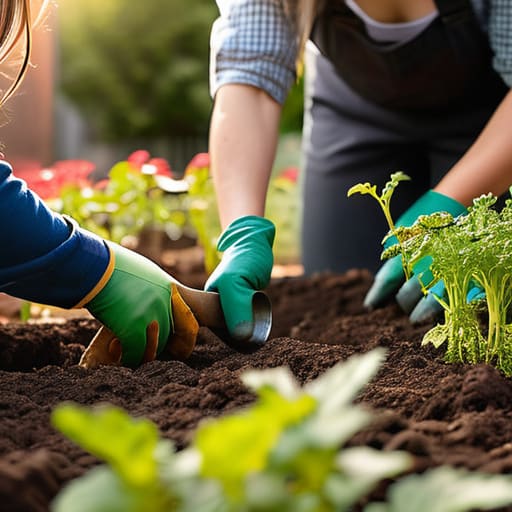 Starting a community garden on empty ground.