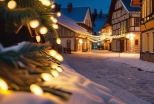 Village christmas lights fundraising community discussion.