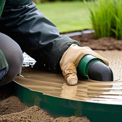 Leveling a Water Butt Base for a Steady Reliable Finish