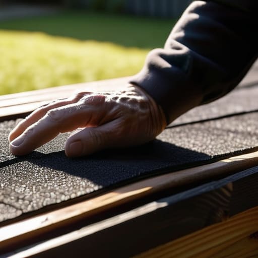 How to fix a shed roof refelting.