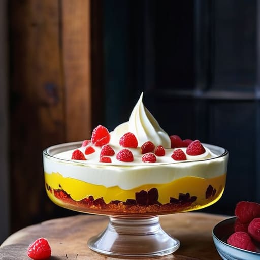 A sturdy sponge cake base for trifle that holds up.