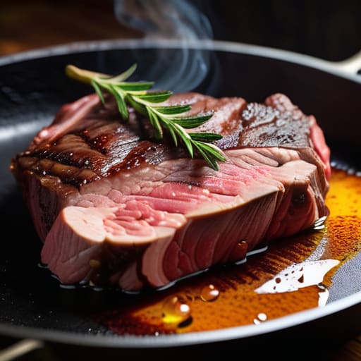 Searing meat for flavor and a proper crust.